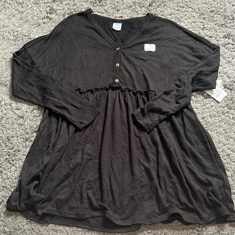 Black Maternity Shirt